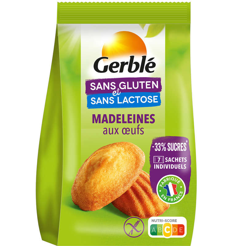 Gerblé Madeleine aux Œufs Sans Gluten 200g Gerblé Madeleine aux Œufs Sans Gluten 200g