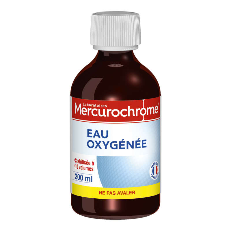 Mercurochrome Eau Oxygénée 200ml Mercurochrome Eau Oxygénée 200ml