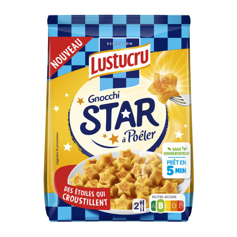 Lustucru Gnocci Star à poêler 300g Lustucru Gnocci Star à poêler 300g