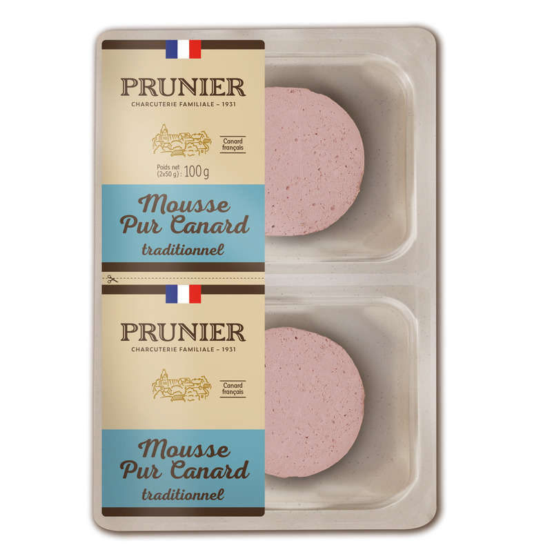 Prunier Mousse Pur Canard Traditionnel 110g Prunier Mousse Pur Canard Traditionnel 110g