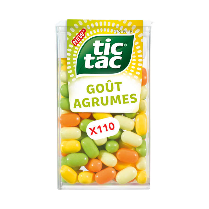 Tic Tac New Bonbons Goût Argumes x110 Tic Tac New Bonbons Goût Argumes x110