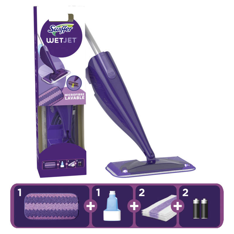 Swiffer Wetjet Système Anti-Poussiére Starter Kit 1KIT Swiffer Wetjet Système Anti-Poussiére Starter Kit 1KIT