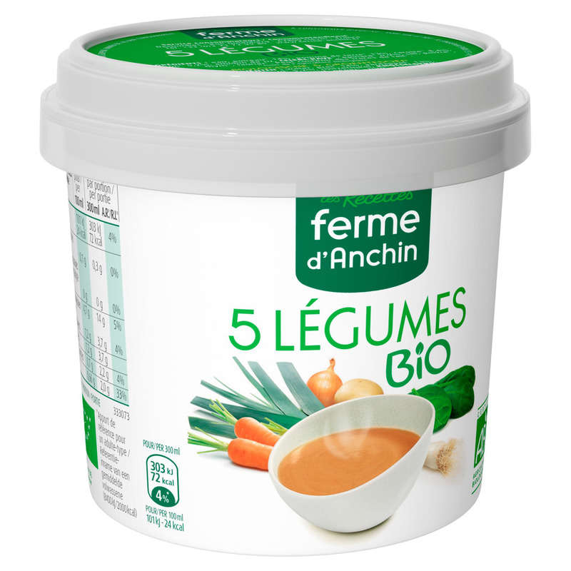 Ferme d'Anchin Soupe 5 légumes Bio 300ml Ferme d'Anchin soupe 5 légumes Bio 300ml