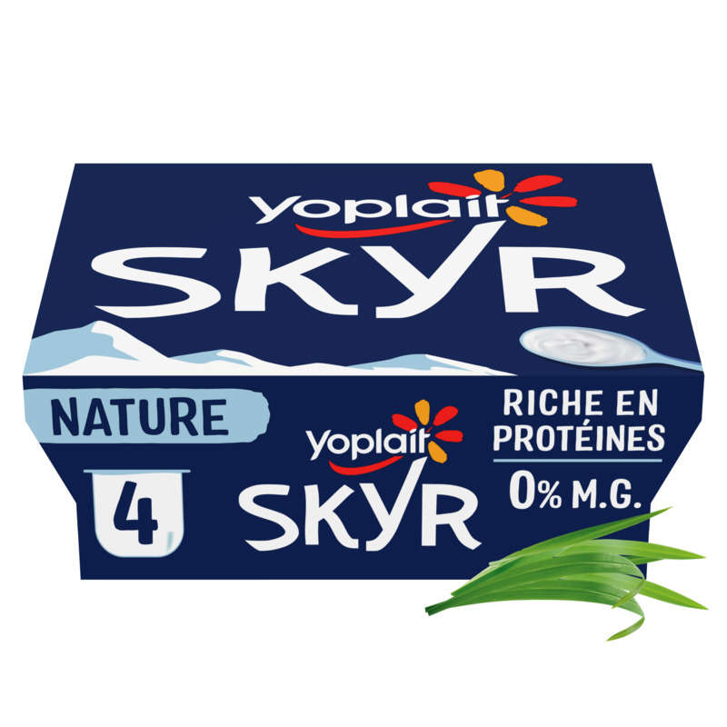 Yoplait Skyr Nature Recette Au Yaourt Riche En Proteine Pots 4x100g Yoplait Skyr Nature Recette Au Yaourt Riche En Proteine Pots 4x100g