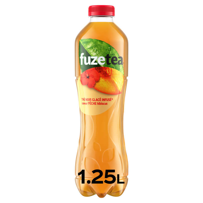 Fuzetea Thé noir pêche hibiscus 1,25L Fuzetea Thé noir pêche hibiscus 1,25L