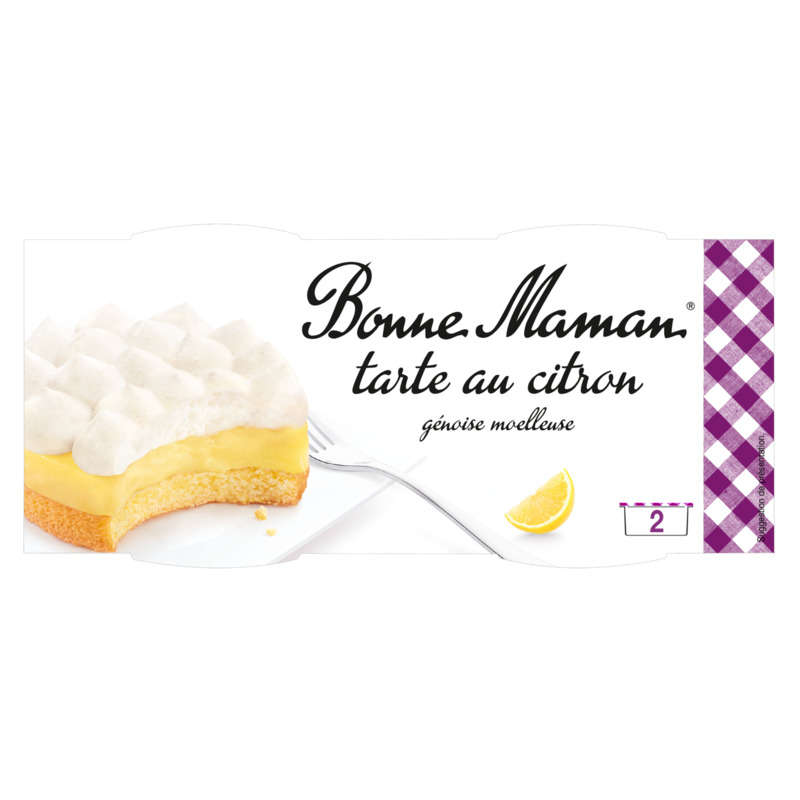Bonne Maman Tarte Au Citron Meringuée 2x90g Bonne Maman Tarte Au Citron Meringuée 2x90g