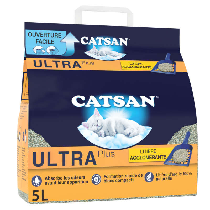 Catsan Litière Minérale Agglomérante Pour Chat 5L Catsan Litière Minérale Agglomérante Pour Chat 5L