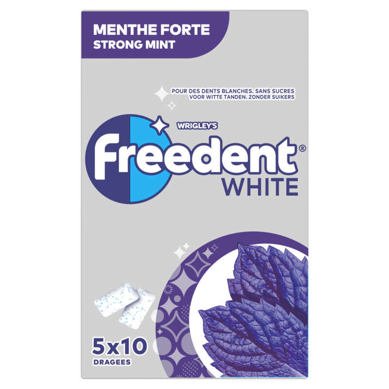 Freedent White Chewing-gum À La Menthe Forte Sans Sucres 70g Freedent White Chewing-gum À La Menthe Forte Sans Sucres 70g