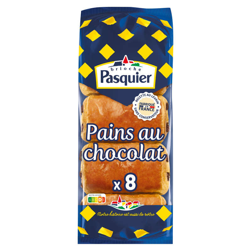 Brioche Pasquier - Pains au chocolat - x8 360g Brioche Pasquier - Pains au chocolat - x8 360g