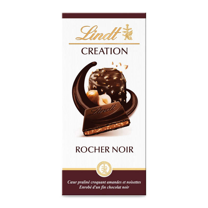 Lindt Creation Tablette Rocher Noir 150g Lindt Creation Tablette Rocher Noir 150g