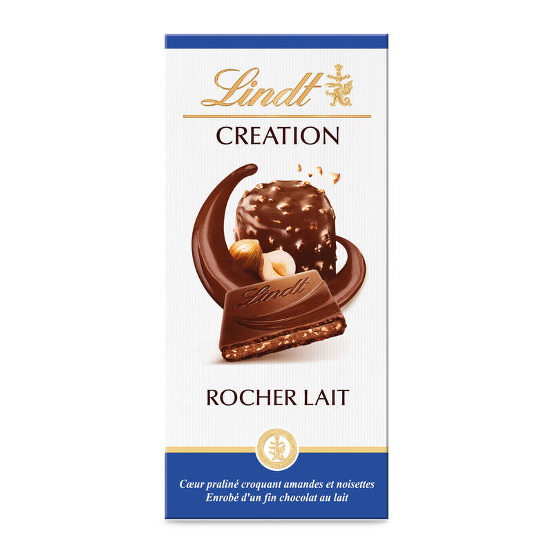 Lindt Creation Tablette Rocher Lait 150g Lindt Creation Tablette Rocher Lait 150g