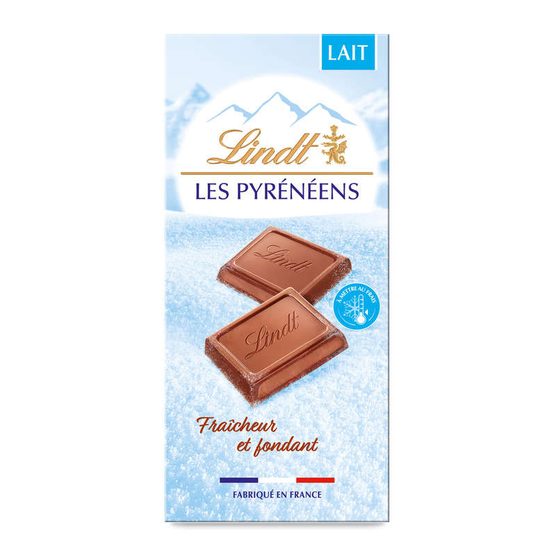 Lindt Les Pyrénéens Tablette De Chocolat Au Lait 150g Lindt Pyrénéens Tablette De Chocolat Au Lait 150G