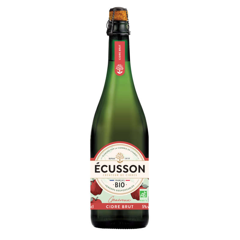 Ecusson Cidre brut Bio 75cl Ecusson Cidre brut Bio 75cl