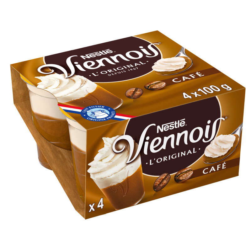 Viennois Liégeois café 4x100g Viennois Liégeois café 4x100g
