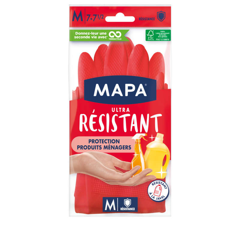 Mapa Gants De Ménage Extérieur Renforcé Taille M x2 Mapa Gants De Ménage Extérieur Renforcé Taille M x2