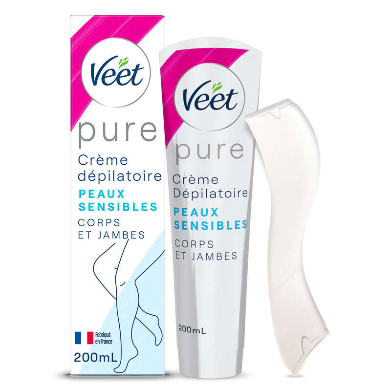 Veet Pure Crème dépilatoire Corps Peaux sensibles 200ml Veet Pure Crème dépilatoire Corps Peaux sensibles 200ml