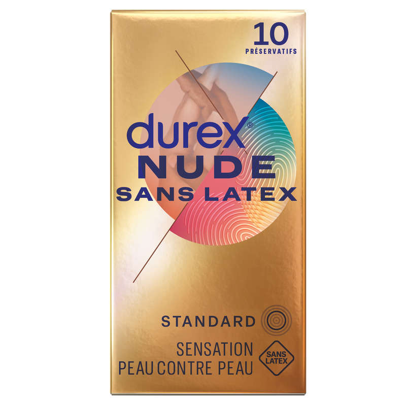 Durex Préservatifs Nude Sans Latex Extra Fins x10 Durex Préservatifs Nude Sans Latex Extra Fins x10