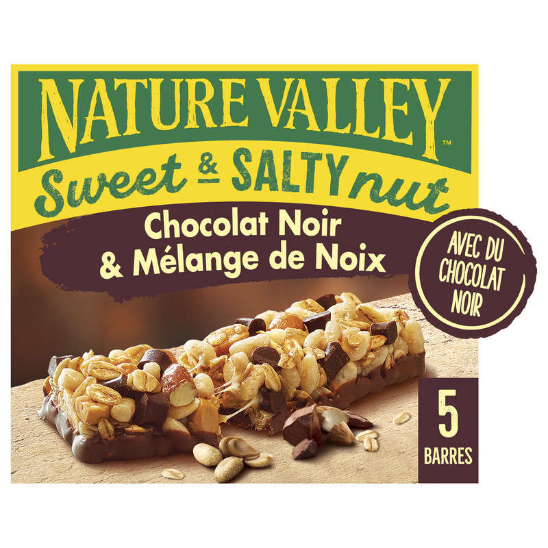 Nature Valley Barres De Céréales Sweet & Salty Chocolat Noir 5x30g Nature Valley Barres De Céréales Sweet & Salty Chocolat Noir 5x30g