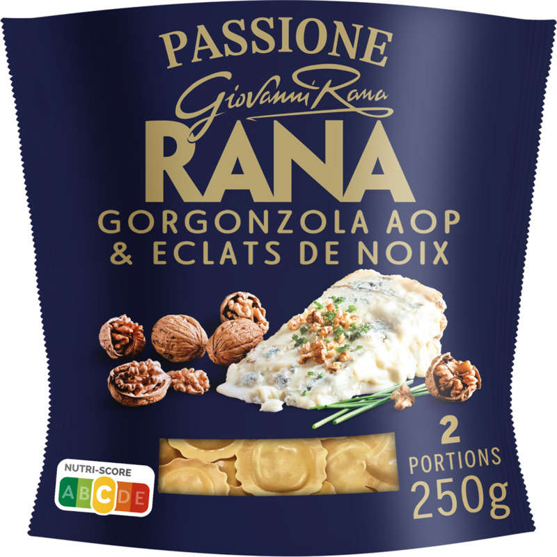 Rana Pâtes Fraiches Girasoli Gorgonzola AOP et éclats de Noix 250g Rana Pâtes Fraiches Girasoli Gorgonzola AOP et éclats de Noix 250g