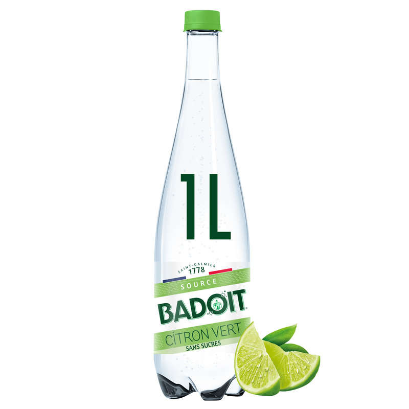 Badoit zest citron vert sans sucres 1L Badoit zest citron vert sans sucres 1L