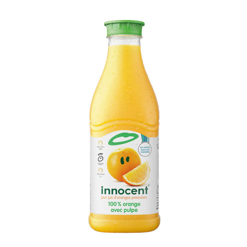 Innocent Jus d'orange avec pulpe, 100% pur jus 900ml Innocent Jus d'orange avec pulpe, 100% pur jus 900ml