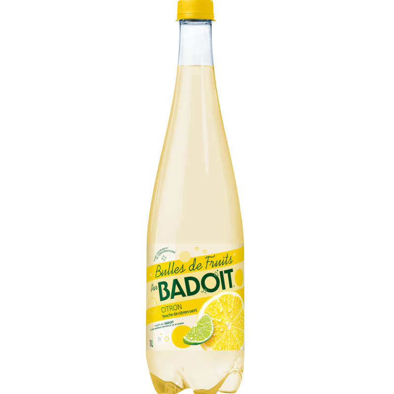 Badoit Eau Gazeuse Aromatisée Citron Et Citron Vert 1L Badoit Eau Gazeuse Aromatisée Citron Et Citron Vert 1L