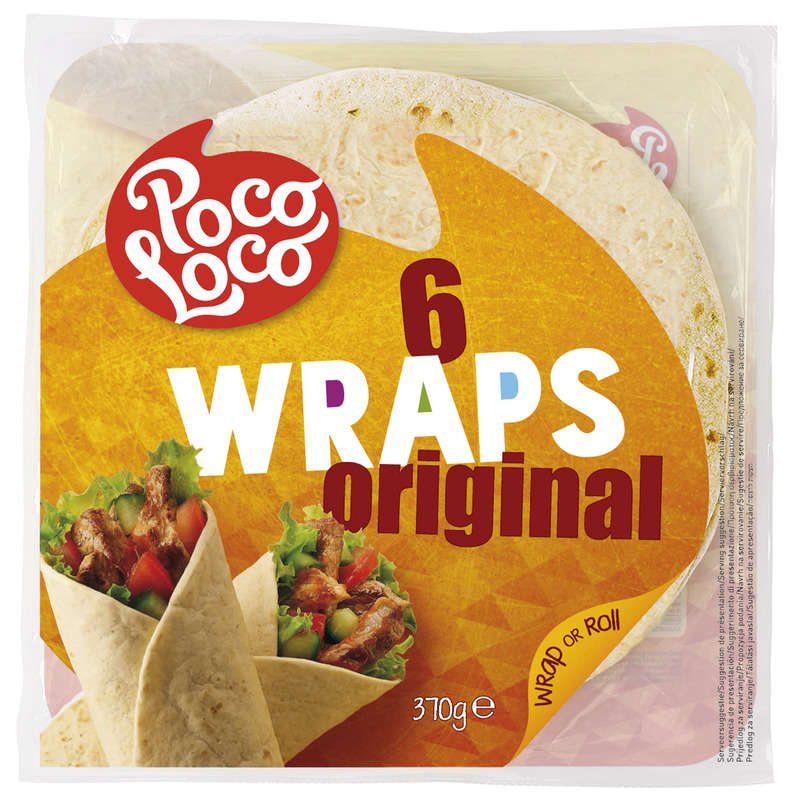 Poco Loco 6 Wraps Original 370g Poco Loco 6 Wraps Original 370g