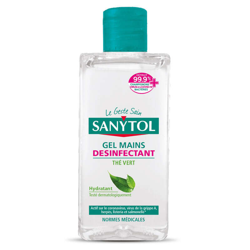 Sanytol Gel Mains Désinfectant, Thé Vert 75ml Sanytol Gel Mains Désinfectant, Thé Vert 75ml