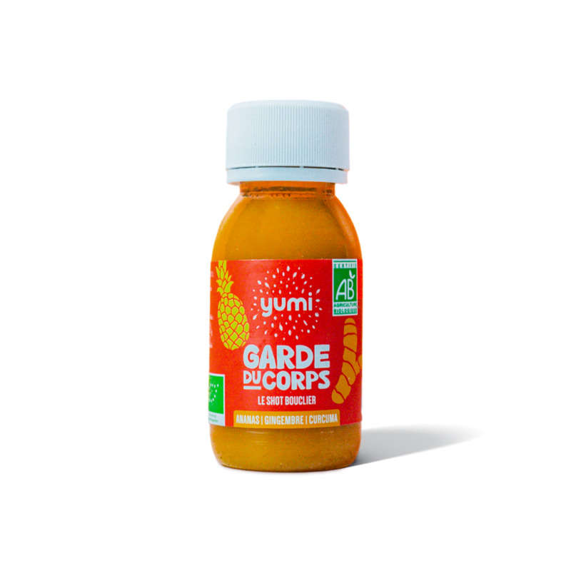 Yumi Shot Garde Du Corps Bio Ananas, Gingembre Et Curcuma 60ml Yumi Shot Garde Du Corps Bio Ananas, Gingembre Et Curcuma 60ml