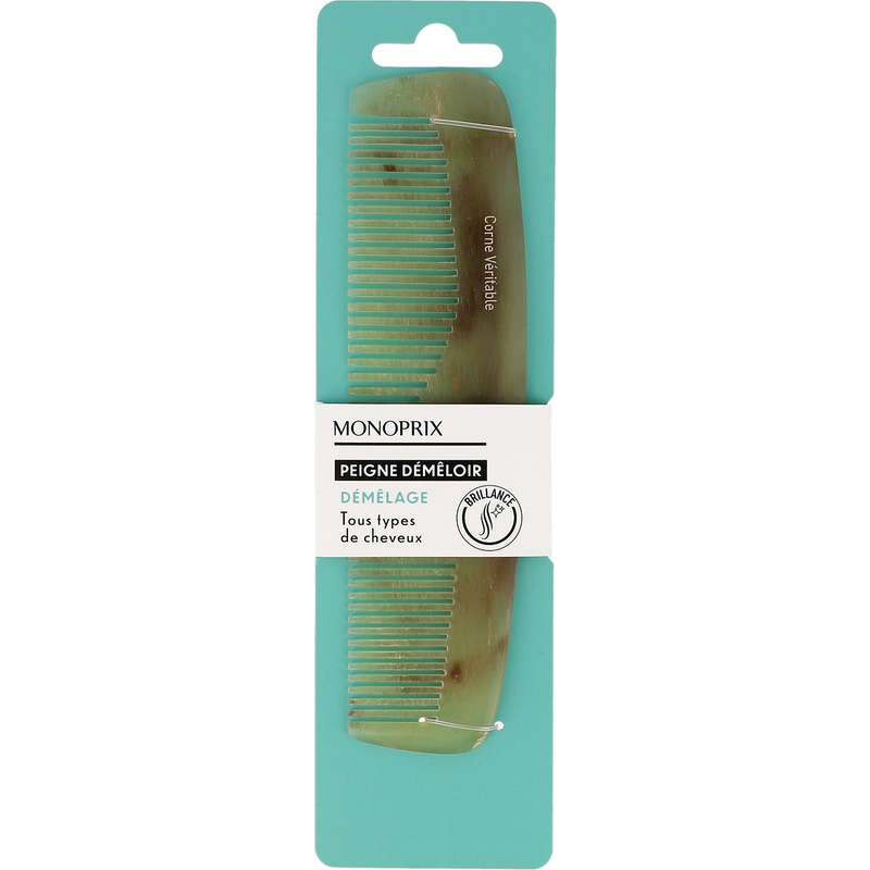 Monoprix Peigne corne démêloir Monoprix Peigne corne démêloir