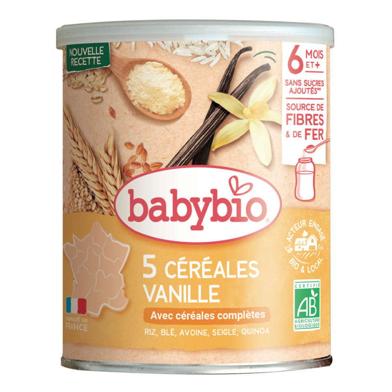 Babybio Céréales Vanille avec Quinoa 220g Babybio Céréales Vanille avec Quinoa 220g