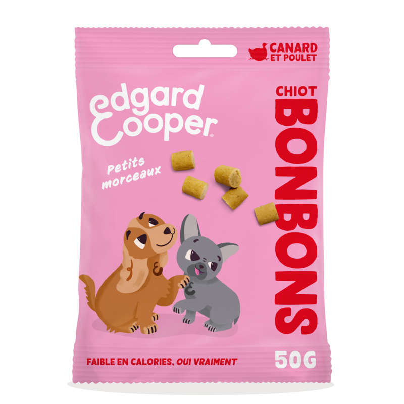 Edgar Cooper Bonbons Canard & Poulet Chiot 50g Edgar Cooper Bonbons Canard & Poulet Chiot 50g
