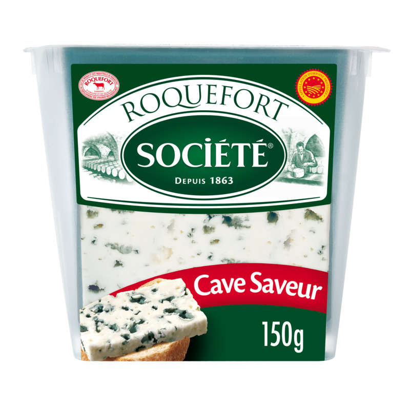 Société Roquefort AOP Cave Saveur 150g Société Roquefort AOP Cave Saveur 150g