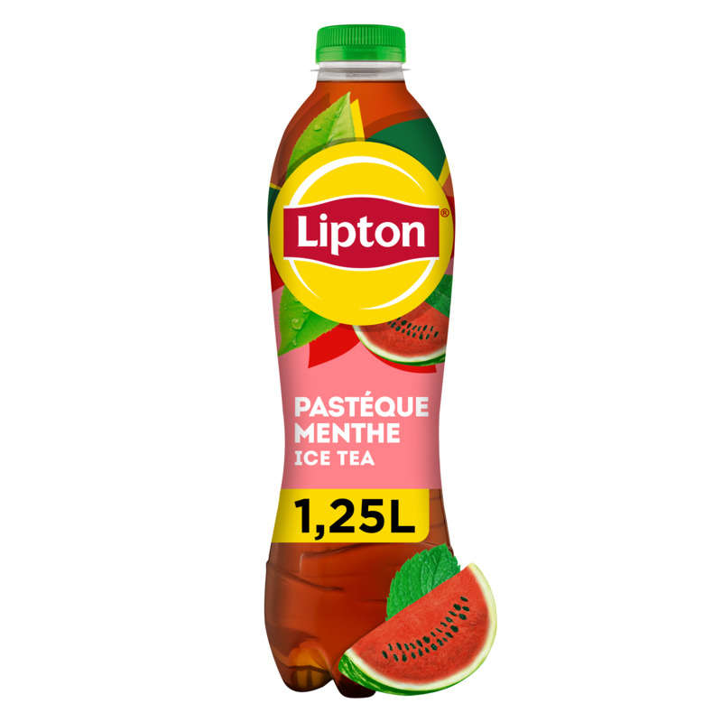 Lipton Thé Glacé Saveur Pastèque Menthe 1,25L Lipton Thé Glacé Saveur Pastèque Menthe 1,25L