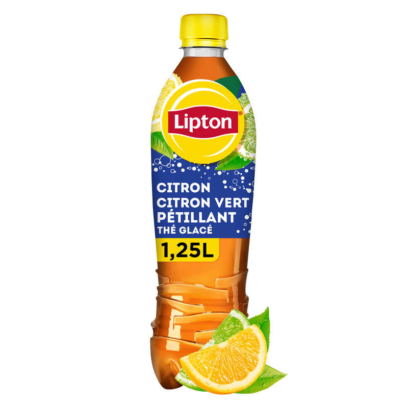 Lipton citron Vert pétillant Thé Glacé 1.25L Lipton citron Vert pétillant Thé Glacé 1.25L