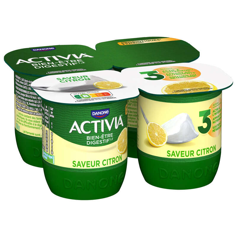 Activia Yaourt Citron Bifidus 4x125g