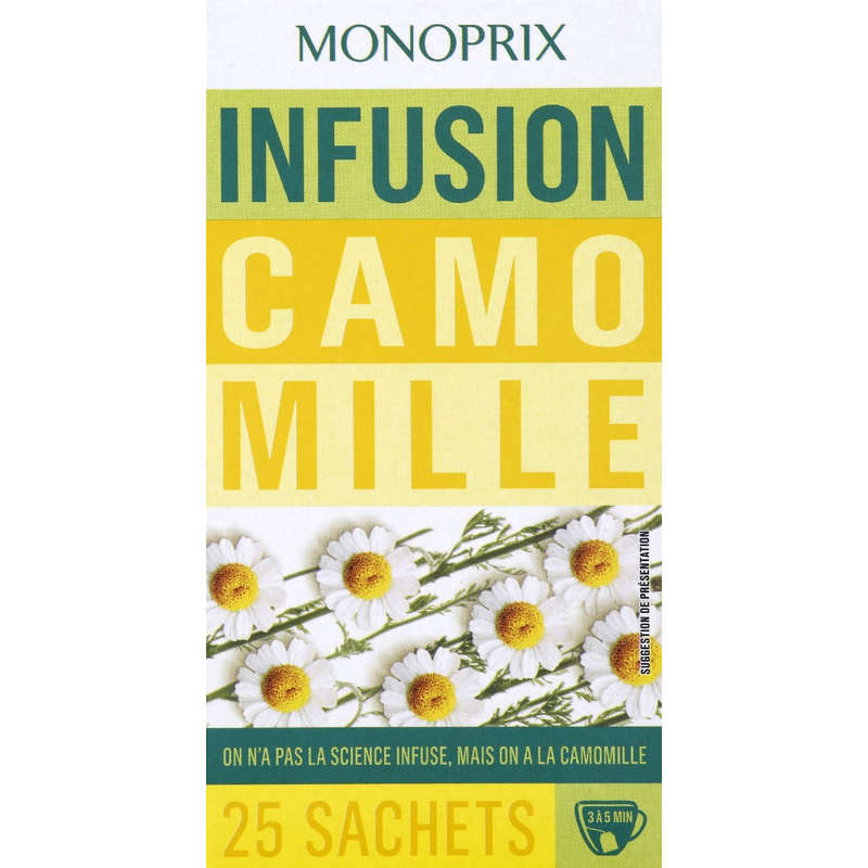 Monoprix Infusion Camomille 25 Sachets 20g Monoprix Infusion Camomille 25 Sachets 20g
