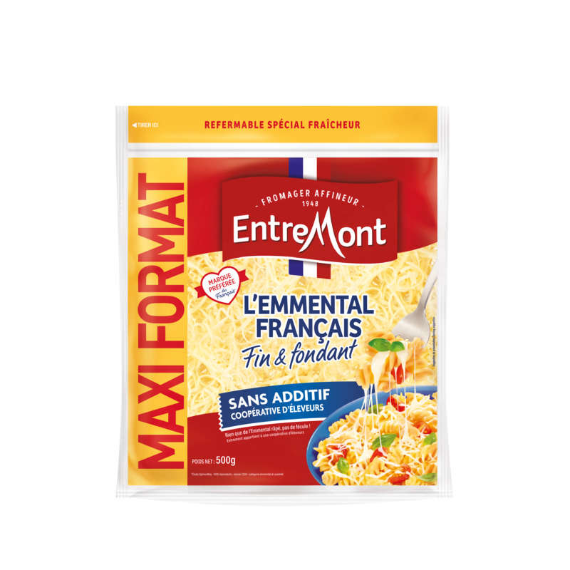EntreMont L'Emmental Français extra fin 500g Entremont L'Emmental Français extra fin 500g