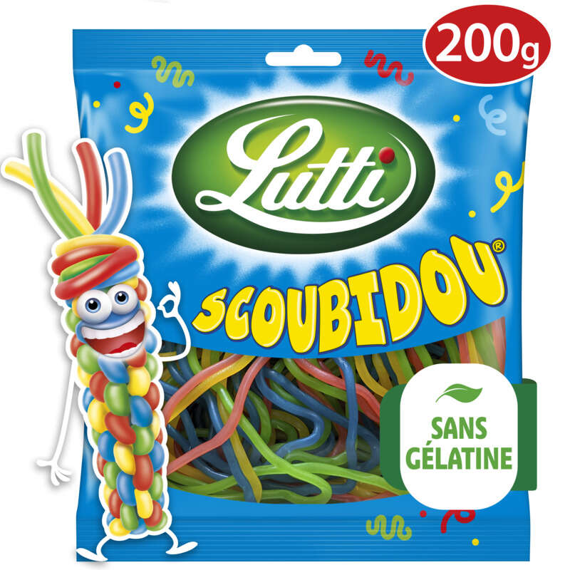 Lutti Bonbons Scoubidou Aux Goûts Fruités 200g Lutti Bonbons Scoubidou Aux Goûts Fruités 200g