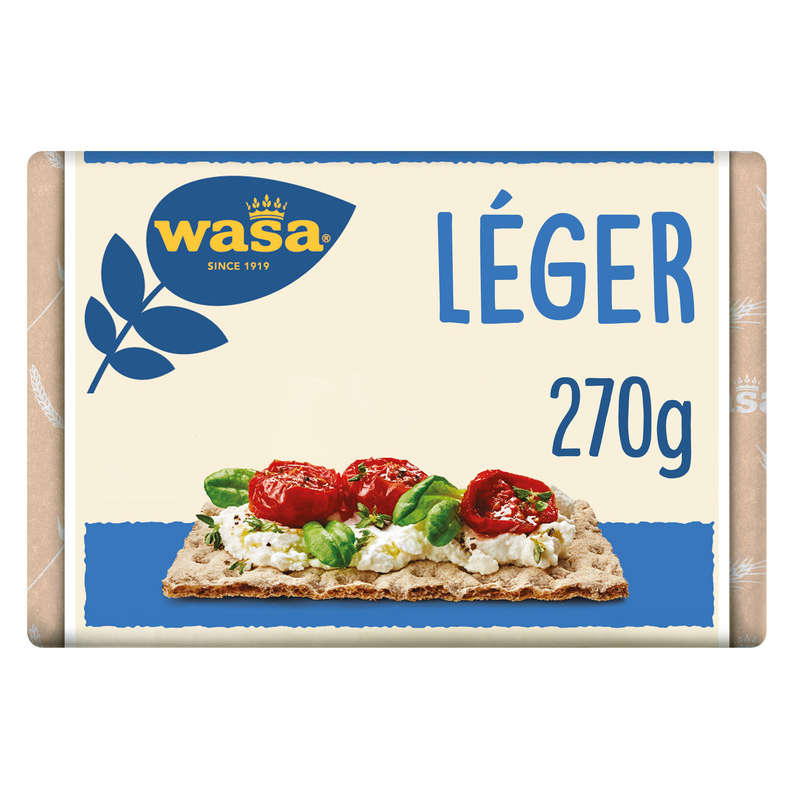 Wasa Biscottes croustillantes léger 270g Wasa biscottes croustillantes léger 270g