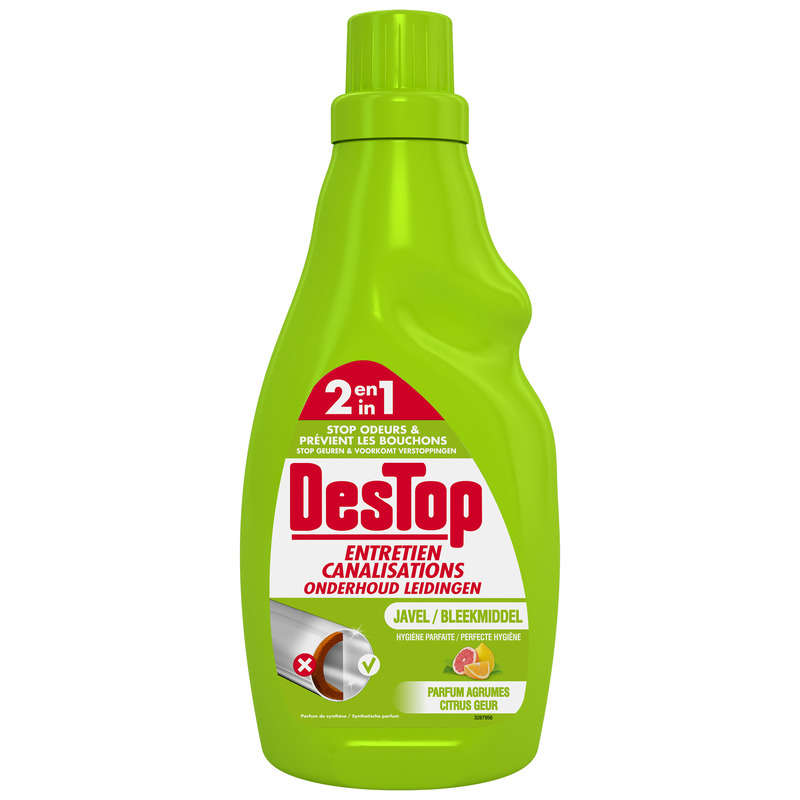 Destop Entretien Canalisation, Parfum Agrumes 75cl Destop Entretien Canalisation, Parfum Agrumes 75cl