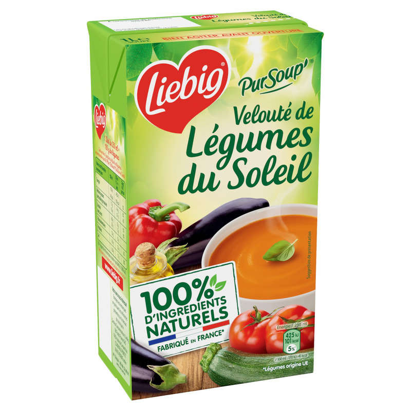Liebig PurSoup' Velouté de légumes du soleil 1L Liebig PurSoup' Velouté de légumes du soleil 1L