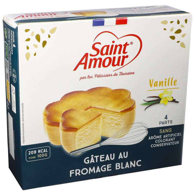 Saint Amour Gâteau au Fromage Blanc à la vanille 300g Saint Amour Gâteau au Fromage Blanc à la vanille 300g