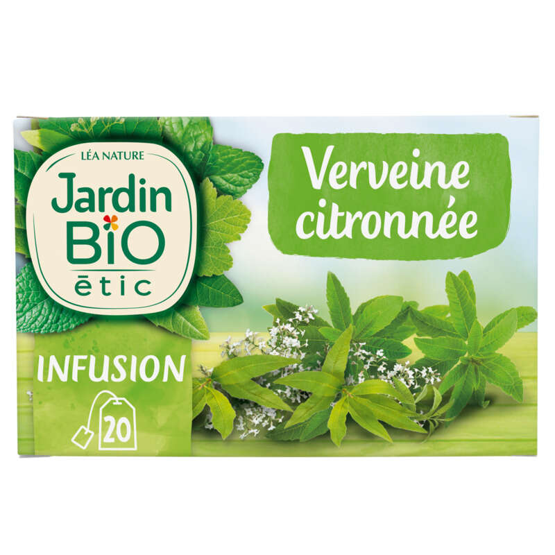 Jardin Bio Infusion verveine citronnée en sachets x20 280g Jardin Bio Infusion verveine citronnée en sachets x20 280g