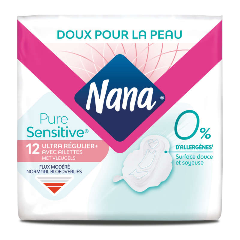 Nana Serviettes Hygiéniques Puresensitive Ultra Régulier Plus X12 Nana Serviettes Hygiéniques Puresensitive Ultra Régulier Plus X12