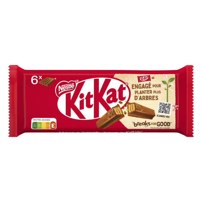 Nestlé KitKat 4 Barres Chocolat Au Lait 41,5g Nestlé KitKat 4 Barres Chocolat Au Lait 41,5g