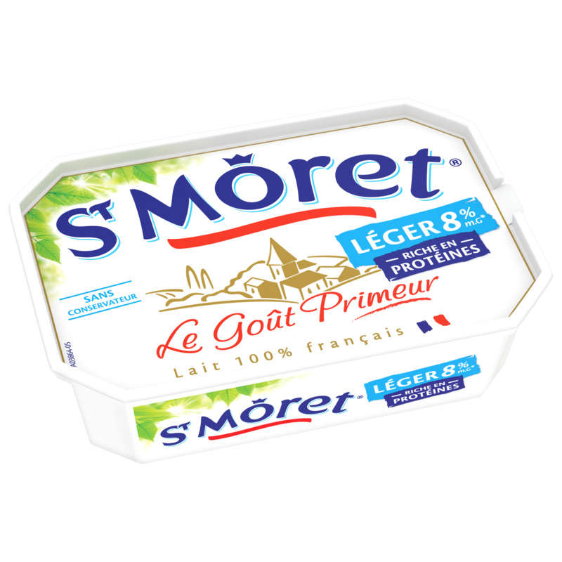 St Môret Le Goût Primeur Léger 8% M.G.. Barquette 150g St Môret Le Goût Primeur Léger 8% M.G.. Barquette 150g