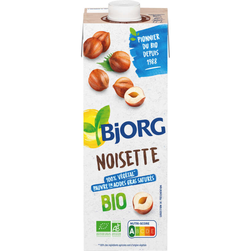 Bjorg Boisson Végétale Noisette Bio 1L Bjorg Boisson Végétale Noisette Bio 1L