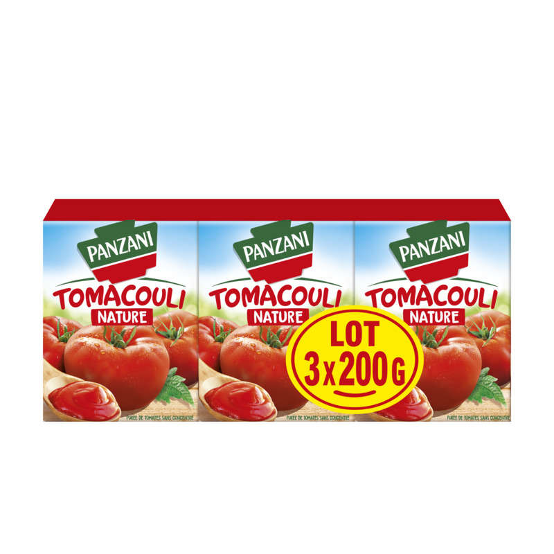 Panzani Sauce Tomacouli Nature 3x200g Panzani Sauce Tomacouli Nature 3x200g