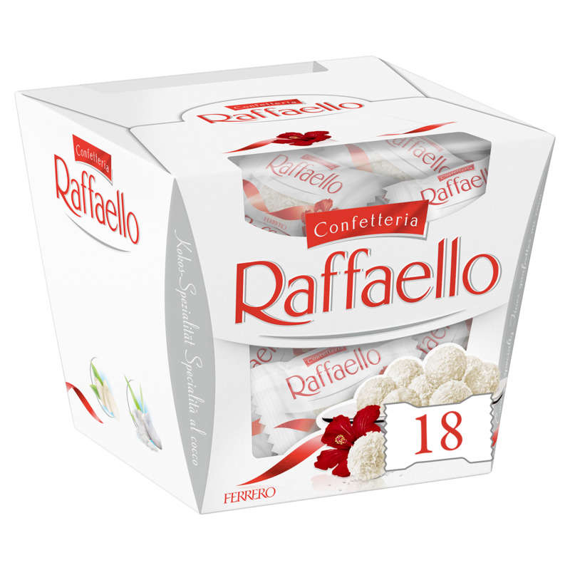Raffaello Fines x18 Gaufrettes Enrobées De Noix De Coco Fourrées 180g Raffaello Fines x18 Gaufrettes Enrobées De Noix De Coco Fourrées 180g